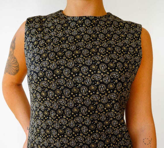 Free Shipping! Vintage 1960s Paisley Dress Size S… - image 2