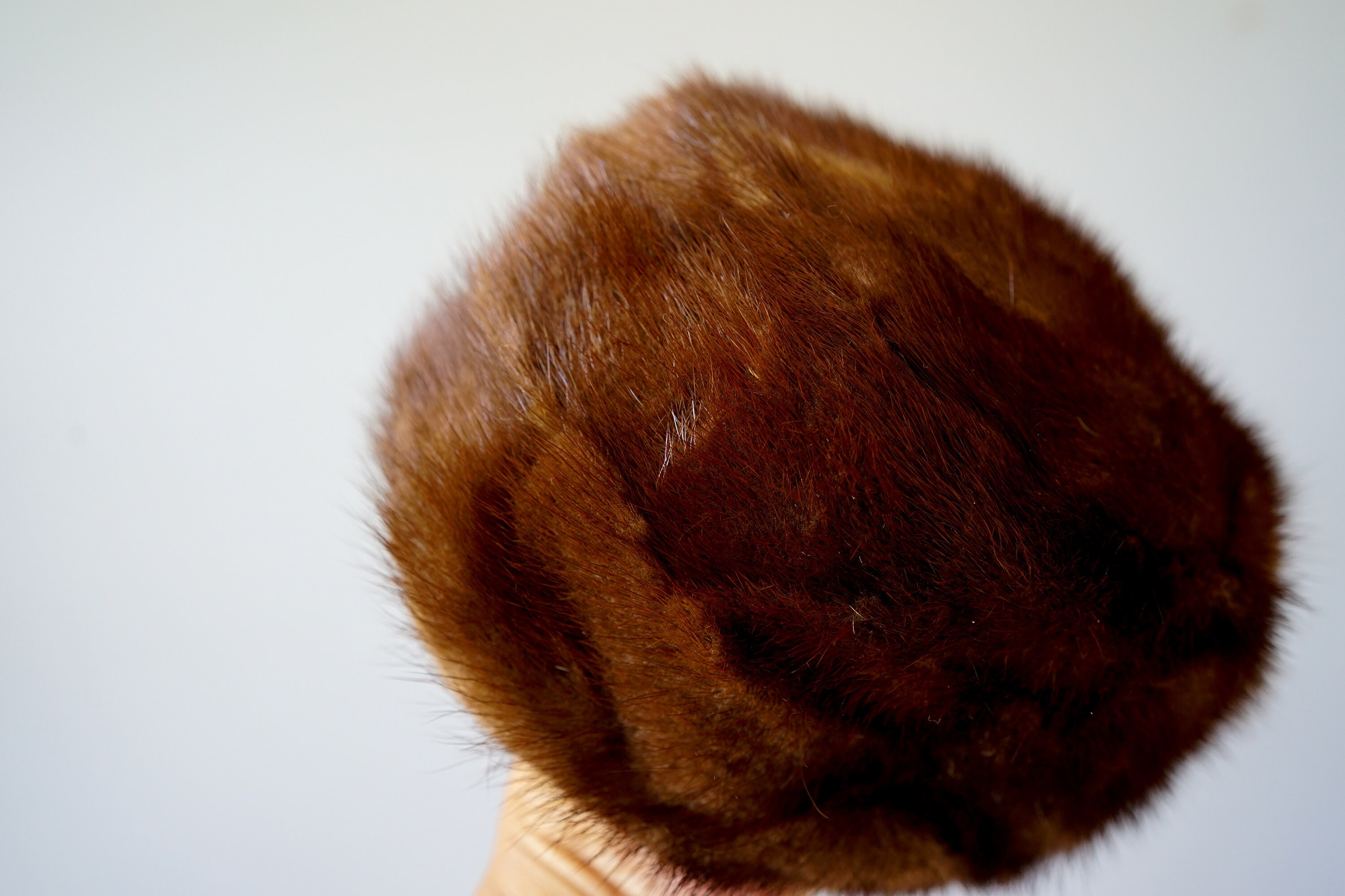 Vintage Fur Mini Pillbox Hat, Vintage Hat, Vintage Women Hat 