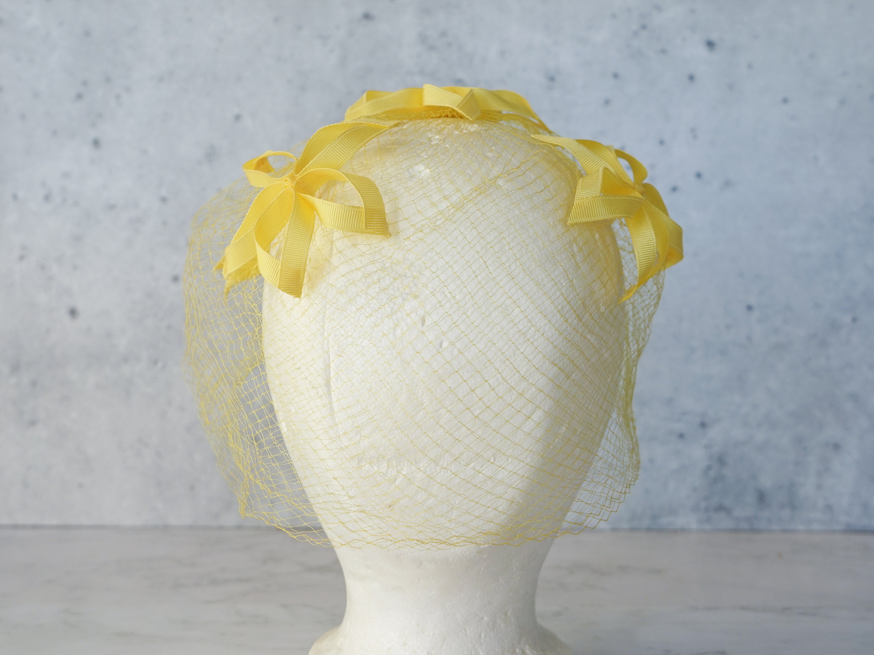 Vintage Floral Veil, Vintage Whimsy Hat, Vintage Hat, 1950s 