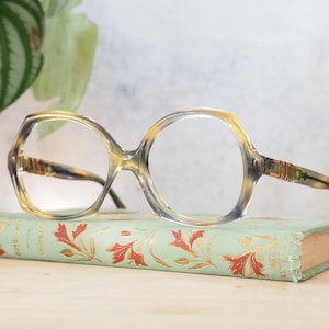 Vintage eyeglasses 1970&#39;s Frames/eyeglass/hipster/Multicolor By Asdor Made In Italy
