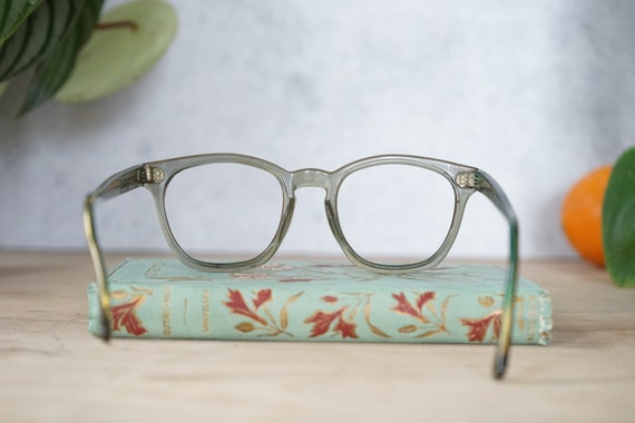 Vintage American Optical Eyeglasses 1970's Green … - image 6