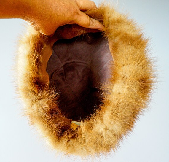 Vintage Fur Cloche Hat, Cossack Hat, 1950s-60s Hat, Vintage  display picture 3