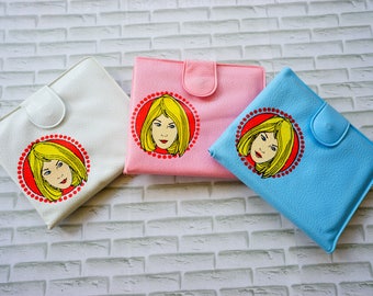 Vintage Kinder Vinyl Geldbörse/ 1960er-1970er Jahre Geldbörse/ Retro MCM Geldbörse/ Vintage Billfold/ Geldbörse/ Vintage Kinder Mädchen Spielzeug Geldbörse Billfold