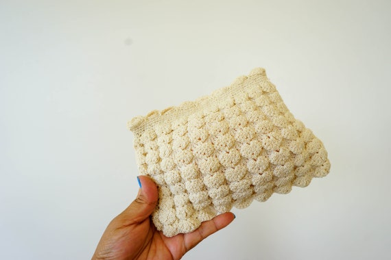 Vintage 1940s Crochet Purse/ Crochet Bag/ Vintage… - image 6