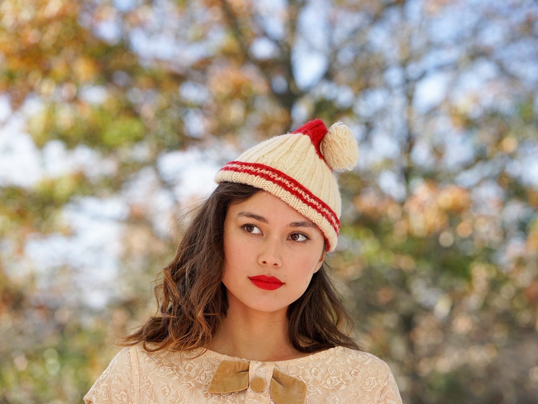 Women's Knitted Hat Middle-aged Knitted Hat Female Pot Hat