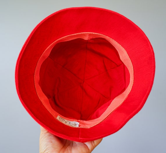Vintage 60s 70s Italian Knit Bucket Hat Mod Cloche Italy Chlorvinyl MCM Astrakan Vintage 1960s mod bucket - Gem main image 3