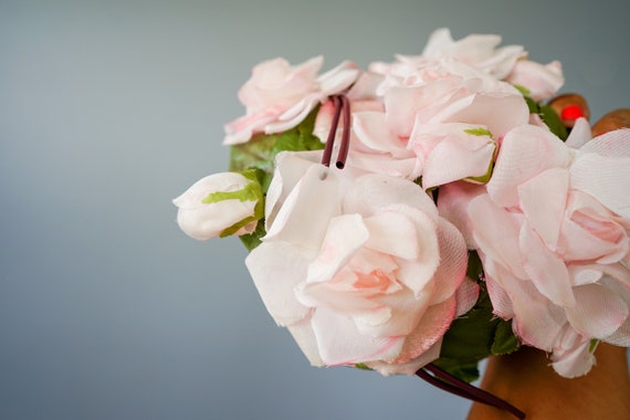 Vintage Floral Half Hat, 1950s Hat, Vintage Hat, … - image 8