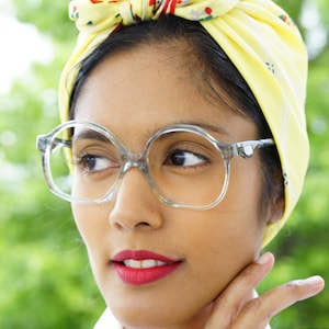 Vintage 70&#39;s Eyeglass Disco/New Old Stock/Retro 1970&#39;s Multi Color Frames Light Blue And Green By Norell Made In France