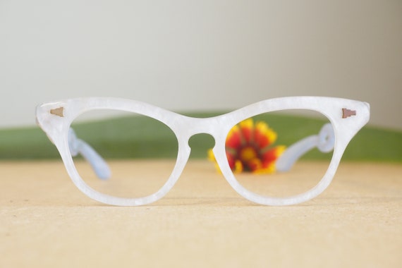 Vintage Eyeglasses Cat eye 1960's Cateye Made In … - image 4