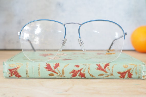 Vintage Eyeglasses 1980s/Glasses/New Old Stock/Bl… - image 1