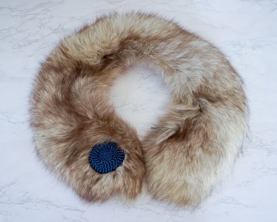 Vintage Fur Stole Collar, Vintage Throw Shawl, 19… - image 4