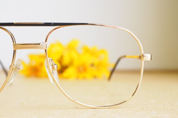 Vintage Aviator Eyeglasses 1980s/Glasses/New Old … - image 4