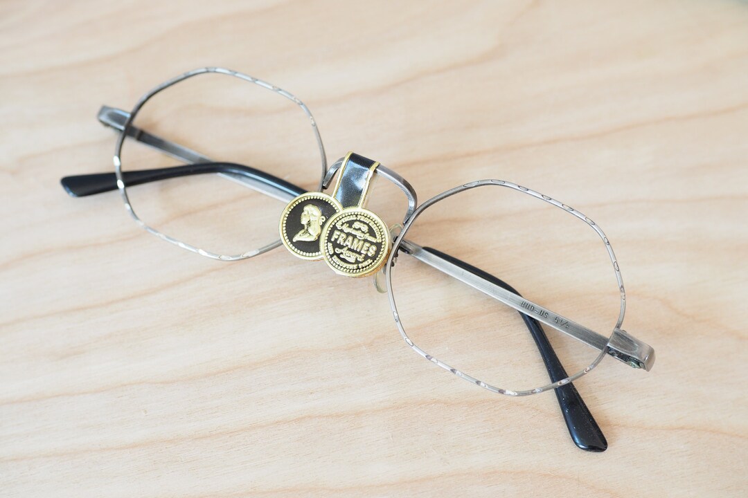 Vintage Eyeglasses 1960s Wire Rim Frames Made in USA by Hudson New Old