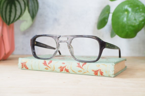70’/ 80’s Prescriped UNISEX aviator glasses OVERSIZED made in Hong Kong Vintage Aviator eyeglass 1970s Made In hong kong NOS  main image 2