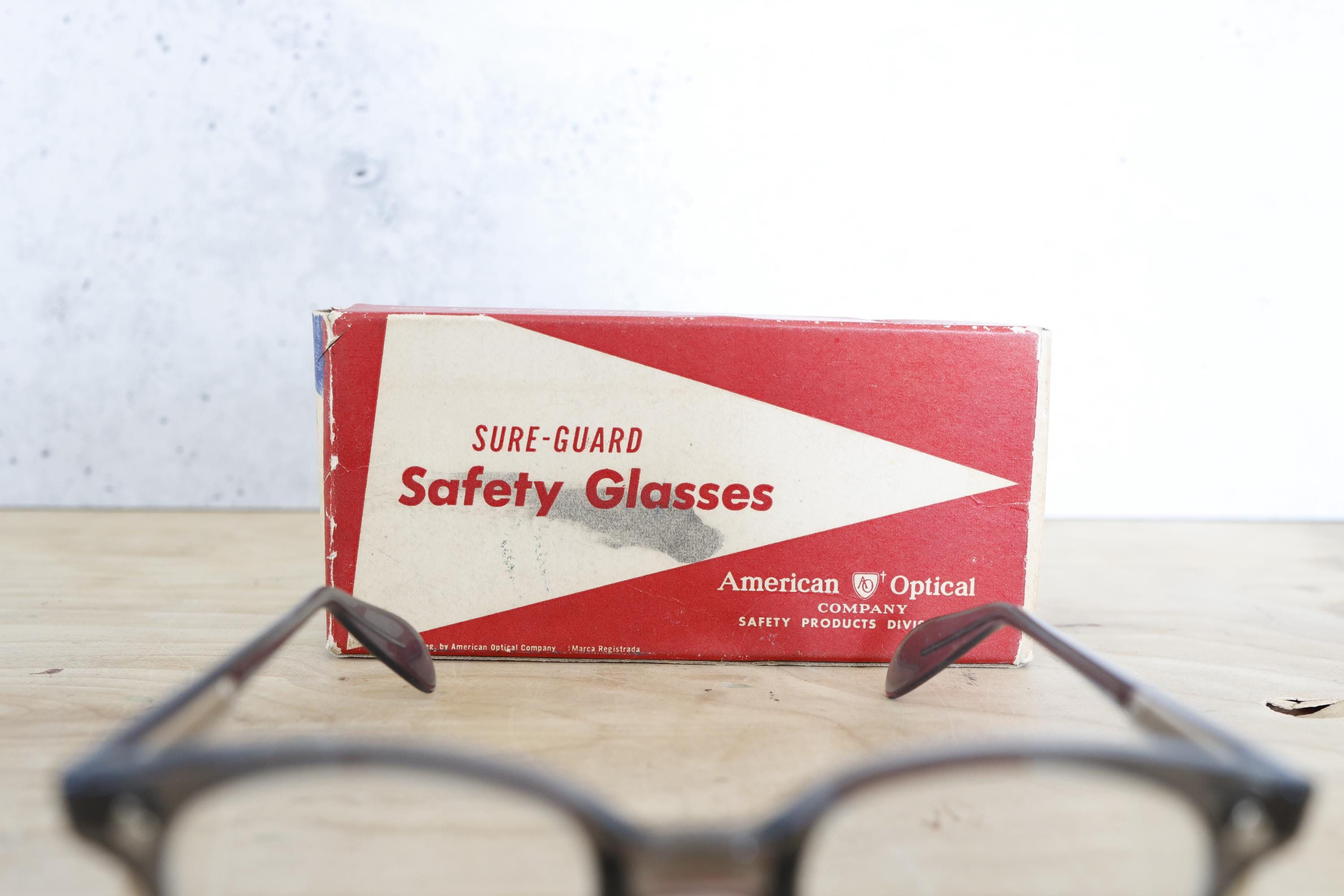 Vintage American Optical Safety Glasses Eyeglasses 1960's Made in