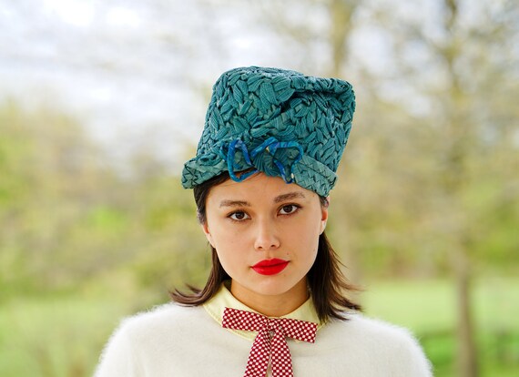 Vintage Straw Cloche Hat Vintage Hat 