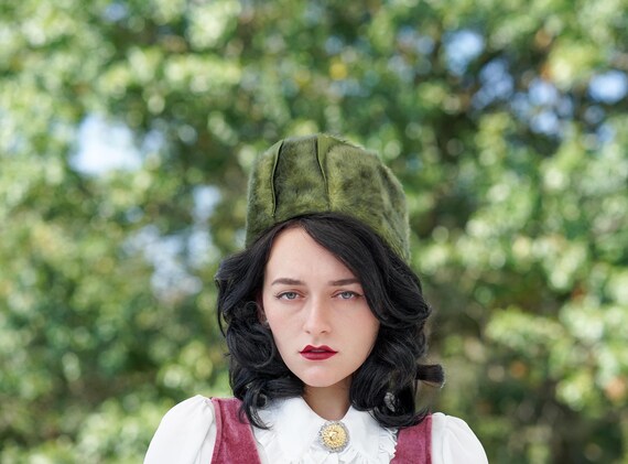 Vintage Fur Felt Pillbox Hat, Vintage Women Hat, … - image 1