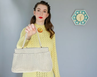 Vintage Whiting and Davis Aluminum Mesh Purse/ 1930s-40s Purse/ Vintage Purse/ Vintage Handbag/ Evening Bags/ Cocktail Wedding Purse