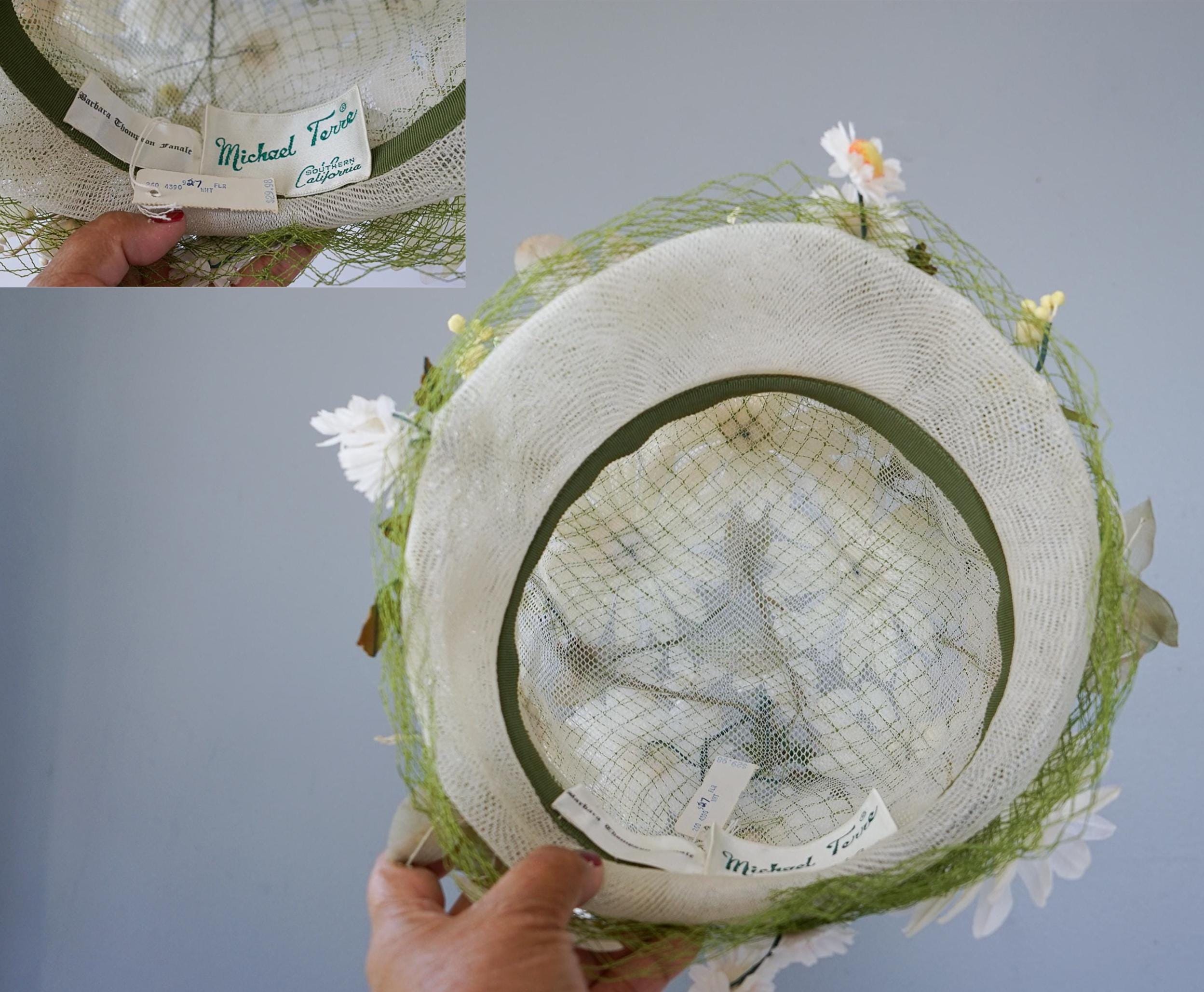Vintage 3D 1950s Daisy Bucket Cloche Hat Large Daisies Daisy Cloche Hat - Etsy main image 2