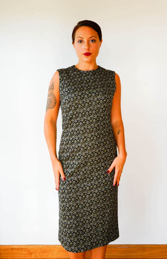 Free Shipping! Vintage 1960s Paisley Dress Size S… - image 9