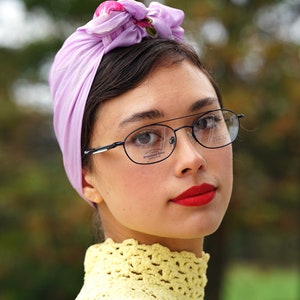Vintage Eyeglasses 1990s/Glasses/New Old Stock/wire rim 90s frames by titmus dark Blue