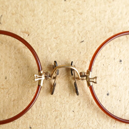 Vintage Antique Pince Nez eyeglass New shops Old Stock 1900s Gold filled by Shuron Rare color 12k 1/10 gold filled