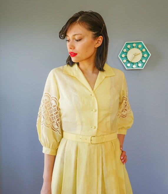 Vintage 1950s Embroidery Dress Size S, Vintage Dr… - image 5