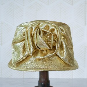 Gold Lame Hat - Etsy display picture 3