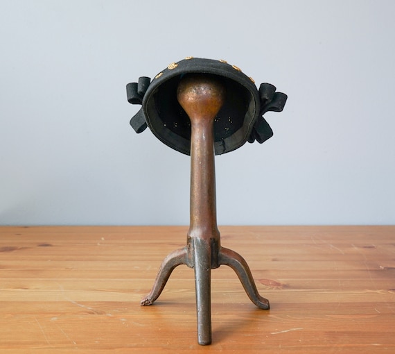 Vintage Floral Bead Calot Hat, Half Hat, 1940s-50… - image 5