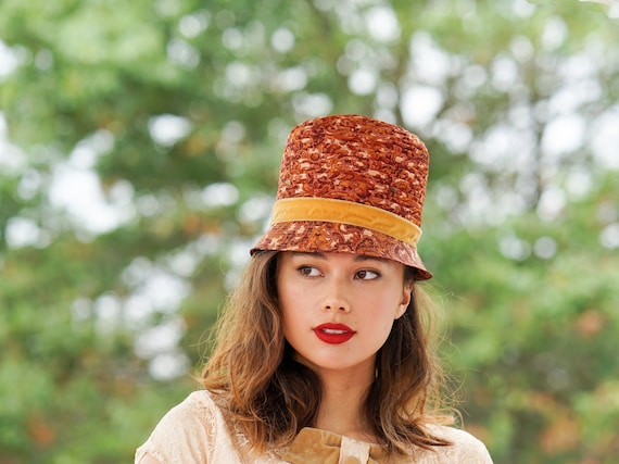 Vintage Bucket Hat, Cloche Hat, 1960s Hat, Vintag… - image 1