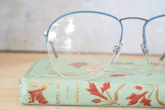 Vintage Eyeglasses 1980s/Glasses/New Old Stock/Bl… - image 3