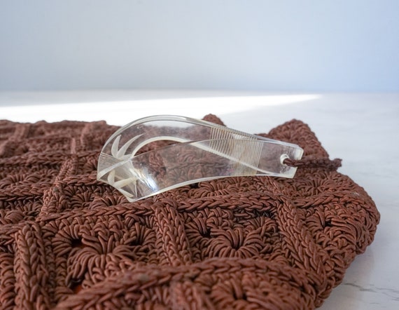 Coffret à Outils Vintage Pour Sculpture Sur Tapis – Lucite – Crochet De Verrouillage