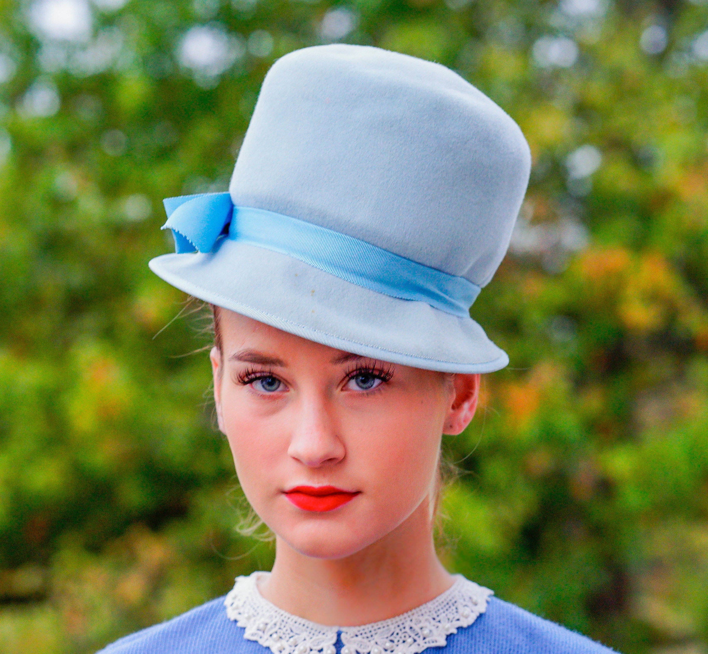 Vintage Wool Felt Cloche Hat Henry Pollak, Bucket Hat, 1960s  display picture 1