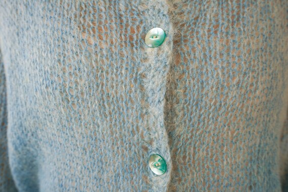 Vintage Knitted Cardigan Size L, 1950s-1960s Swea… - image 5