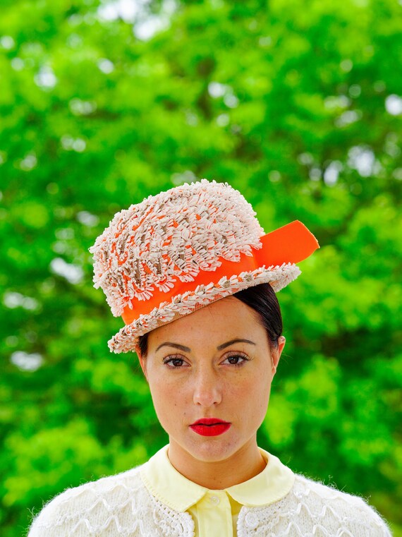 Vintage Straw Bubble Hat Vintage Hat 