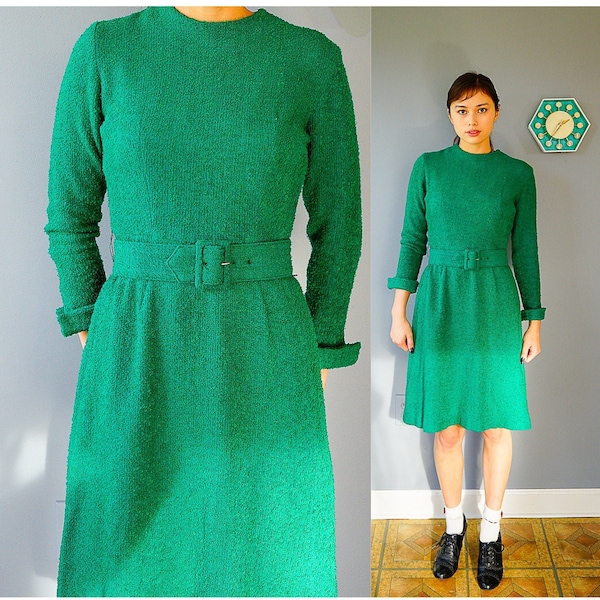 Vintage 1950s Jonathan Logan Dress Size S/ 1940s Dress/ Vintage Dress/ Retro Clothing/ WW II Dress/ Winter Dress/ Cocktail Dress/ Rockabilly