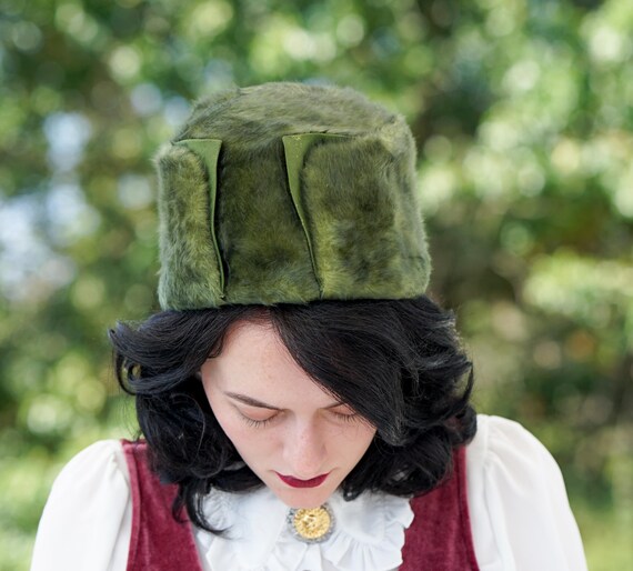 Vintage Fur Felt Pillbox Hat, Vintage Women Hat, … - image 3