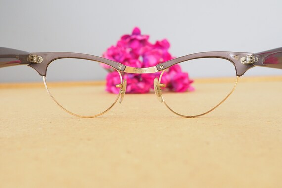 Vintage Eyeglass 1960s cateye glasses/New Old Sto… - image 7