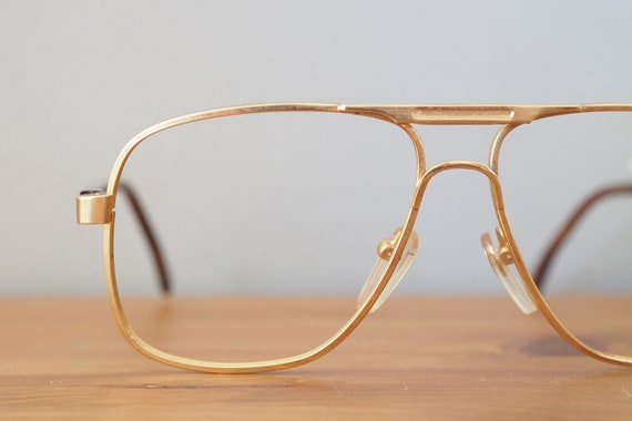 Vintage Aviator eyeglasses 1970's Frames/eyeglass… - image 4