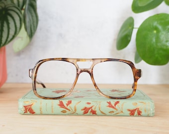 Vintage Aviator eyeglasses 1970's Frames/eyeglass/hipster/retro Multicolor  tone Made In Hong Kong