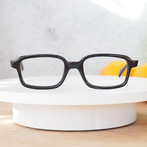 Vintage eyeglasses 1960s Made In Germany eyeglass frame New Old Stock ebony tone hipster