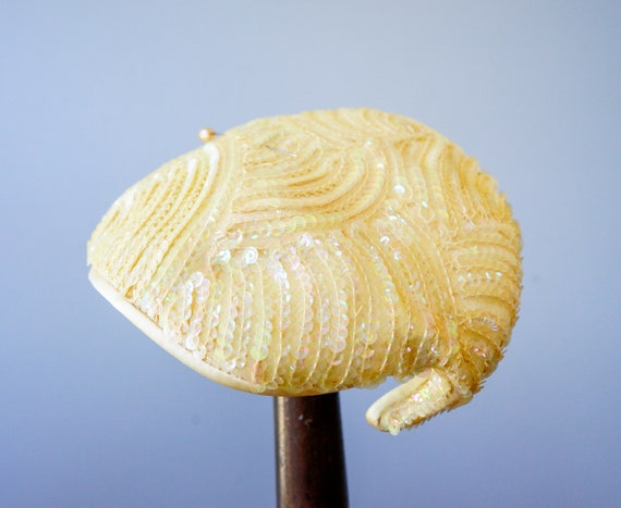 Vintage Sequin Half Hat, Vintage Close Hat, Vinta… - image 5