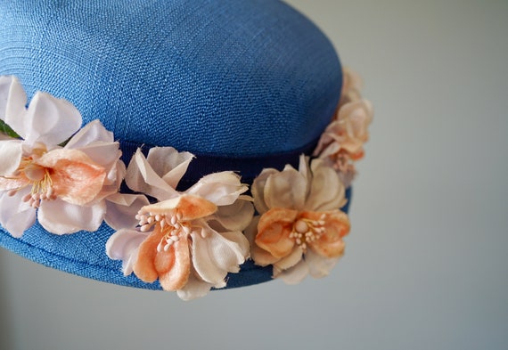 Vintage Floral Bucket Hat, Vintage Hat, 1950s-60s… - image 8