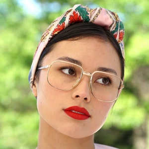 Vintage eyeglasses 1970&#39;s Frames/eyeglass/hipster/retro Gold Tone Made In Germany