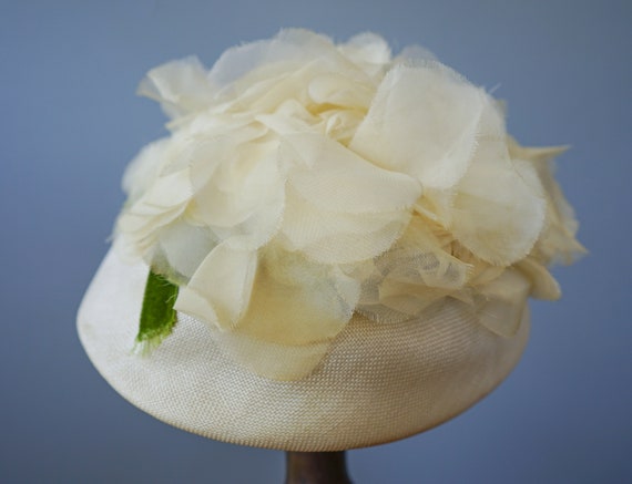 Vintage Floral Bucket Hat, Vintage Hat, 1950s-60s… - image 7