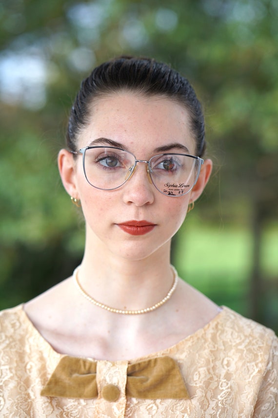 Vintage eyeglasses 1990's Frames/eyeglass/hipster… - image 2