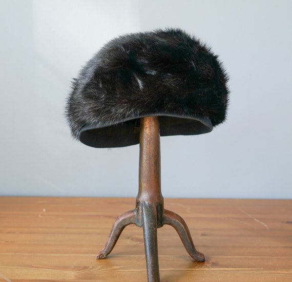 Vintage Fur Pillbox Hat, Cossack Hat, Vintage Hat… - image 5