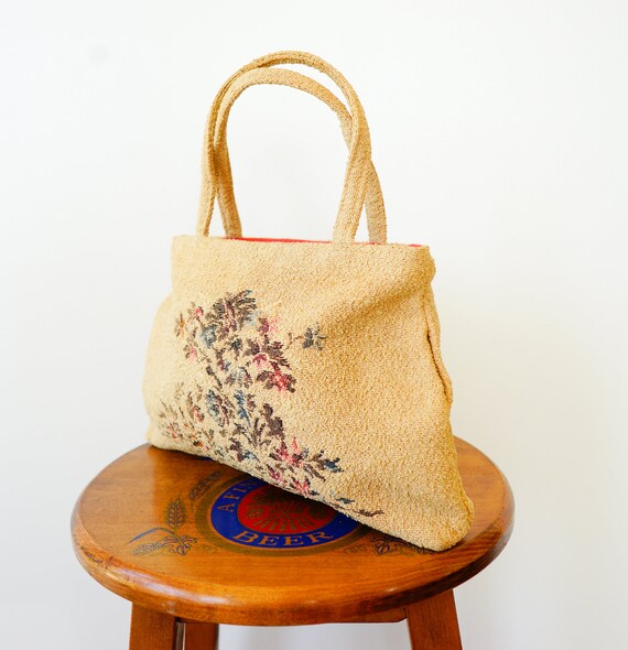 Vintage Floral Tapestry Purse/ Embroidery Purse/ … - image 5