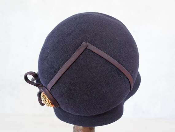 Vintage Wool Felt Half Hat, 1950s-60s Hat, Vintag… - image 10
