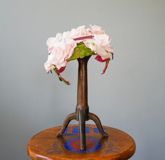 Vintage Floral Half Hat, 1950s Hat, Vintage Hat, … - image 7